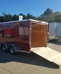 7x16 TA Trailer - Brandywine, Ramp, Side Door, Split Axles