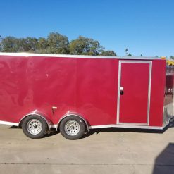 7x16 TA Trailer - Brandywine, Ramp, Side Door, Split Axles