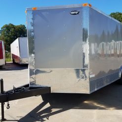 8.5x18 TA Trailer - Champagne, Ramp, Side Door, Extended Tongue, ATP Wrap, LED Lighting