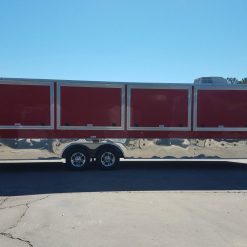 8.5x28 TA Trailer - Red, Concession Doors, AC, Electrical, Many Options